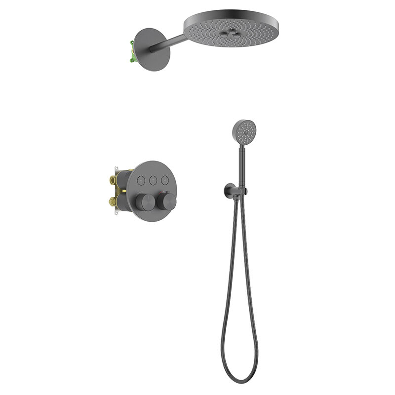 Изображение товара Встроенная душевая система Timo Saona SX-2308/18SM с термостатом черное золото