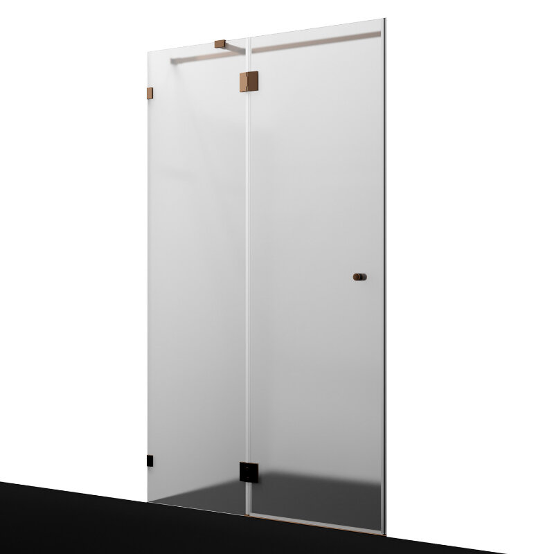 Изображение товара Душевая дверь WasserKRAFT Paar 88H 120 см левая/правая матовое стекло золото