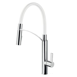 Изображение товара Смеситель для кухонной мойки Deante Gerbera BGB_W720, хром/белый