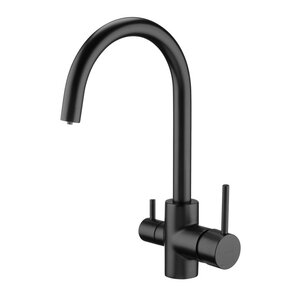 Изображение товара Смеситель для кухонной мойки Deante Aster BCH_N64M, с подключением к фильтру, черный