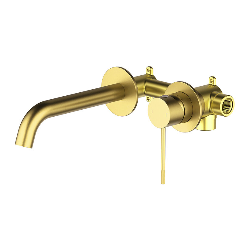 Изображение товара Настенный встроенный смеситель для раковины Timo Saona 2372/20SM золото