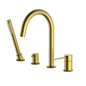 Изображение товара Врезной смеситель на борт ванны Timo Saona 2320/20Y золото шлифованное