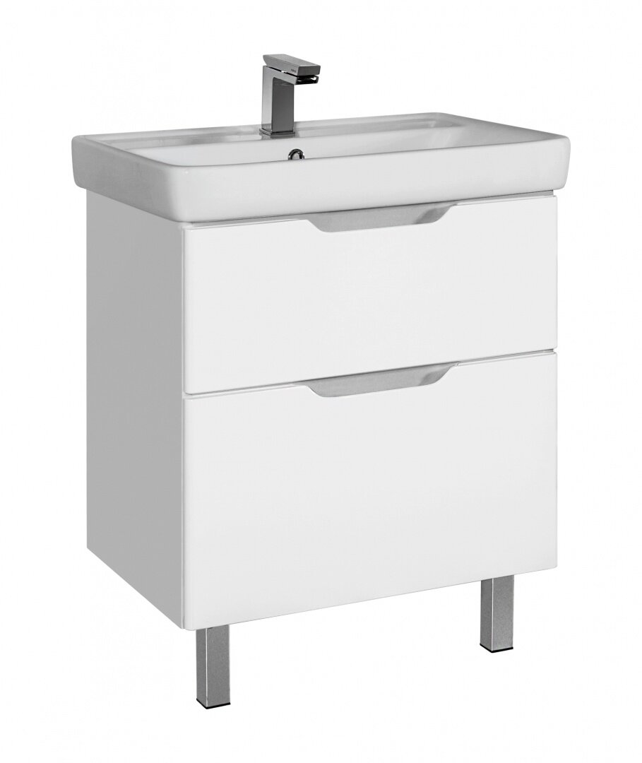 Изображение товара Тумба под раковину Dreja Q Plus 55 с 2 ящиками и ножками