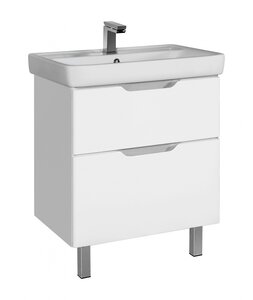 Изображение товара Тумба под раковину Dreja Q Plus 60, 99.0004, белый лак, органайзер