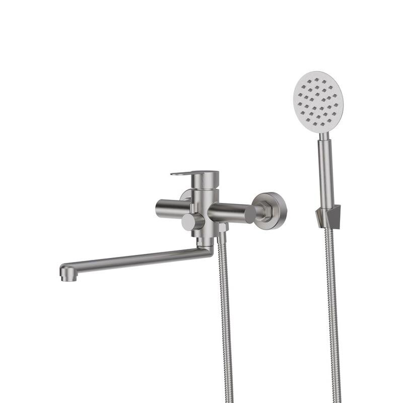 Изображение товара Смеситель для ванны и душа Agger Zest A0721133 с PVD покрытием никель матовый