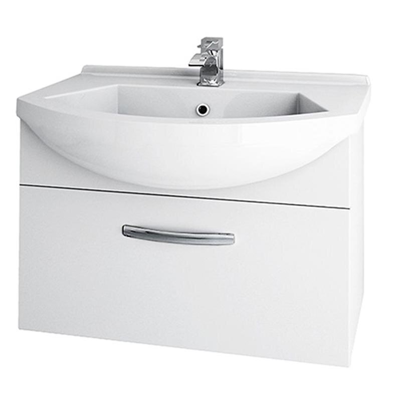 Изображение товара Тумба под раковину Dreja Alfa 55 New белый лак подвесная 55 см