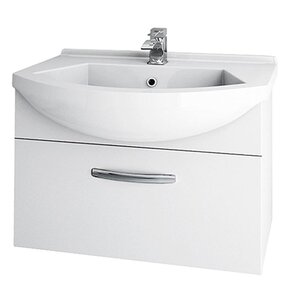 Изображение товара Тумба под раковину Dreja Alfa 55 New, белый лак