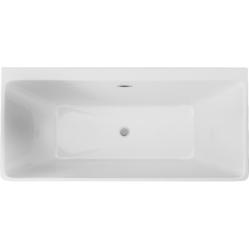 Изображение товара Акриловая ванна Deante Hiacynt KDH_017W 170x80 см с сливом-переливом белая