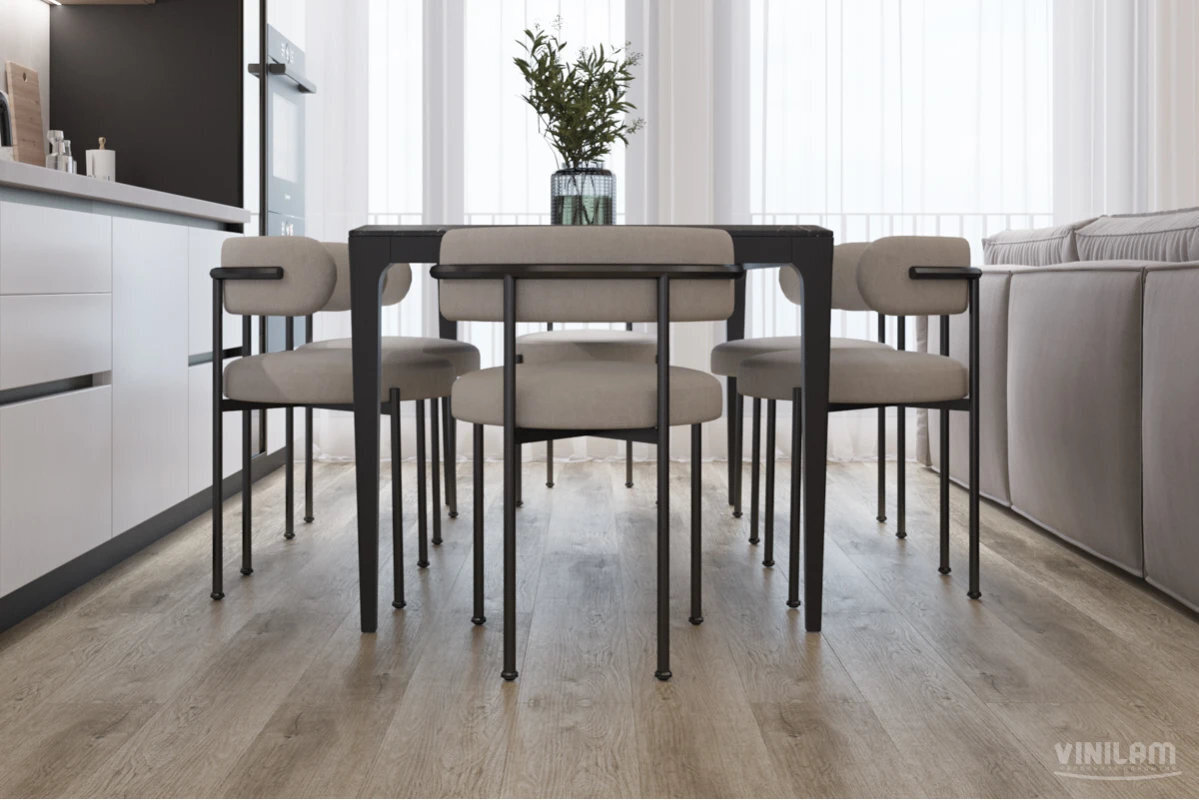 Изображение товара Виниловый ламинат Vinilam Click Дуб Кассель 8857, 1220x181 мм, замковый, водостойкий