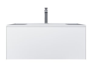 Изображение товара Тумба с раковиной Uperwood Parma Premium 39330205466, 85 см, подвесная, белая матовая