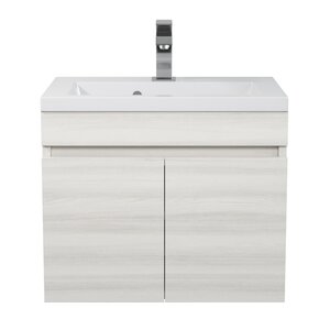 Изображение товара Тумба с раковиной Uperwood Eva 3930313466, 50 см, подвесная, дуб харбор белый