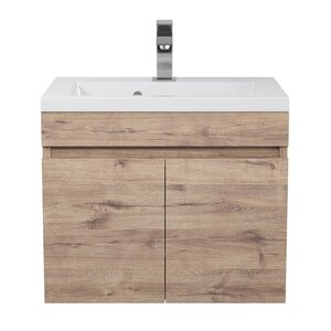 Изображение товара Тумба с раковиной Uperwood Eva 3930313467, 50 см, подвесная, крафт табачный