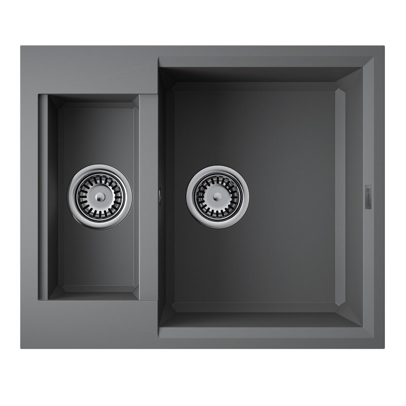 Изображение товара Кухонная мойка Omoikiri Sakaime 60-2-PL 4993915, 60 см, цвет платина