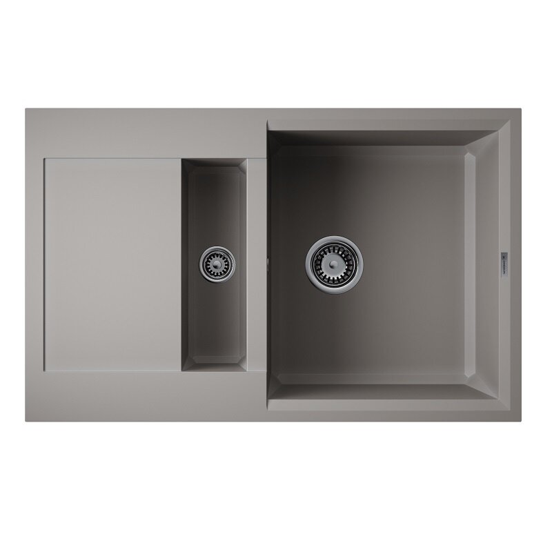 Изображение товара Кухонная мойка Omoikiri Sakaime 78-2-GR 78 см серый Tetogranit долговечная и стильная