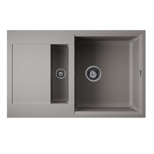 Изображение товара Кухонная мойка Omoikiri Sakaime 78-2-GR 78 см серый Tetogranit долговечная и стильная