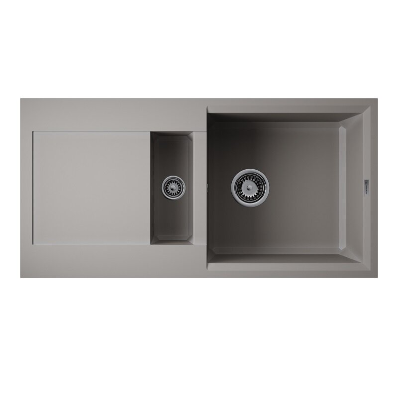 Изображение товара Кухонная мойка Omoikiri Sakaime 86-2-GR 4993560 серый 86 см