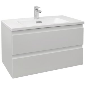 Изображение товара Тумба под раковину Jacob Delafon Madeleine EB2053-J55, 80 см, светло-серый матовый