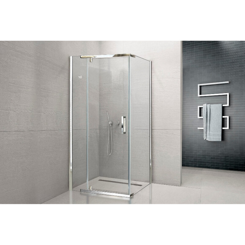 Изображение товара Душевой уголок Royal Bath HPVD RB7080HPVD-T-CH 80x70 см с прозрачным стеклом и хром-профилем