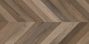 Изображение товара Керамогранит Laparet Wood Latina Brown Chevron M х9999311159, 60х120 см, матовый карвинг, коричневый