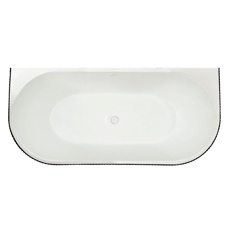Изображение товара Акриловая ванна Royal Bath Nero RB611902BL-WT 150x75 см черный или белый