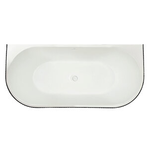 Изображение товара Ванна акриловая Royal Bath Nero RB611902BL-WT, 150 x 75 см, цвет белый/черный