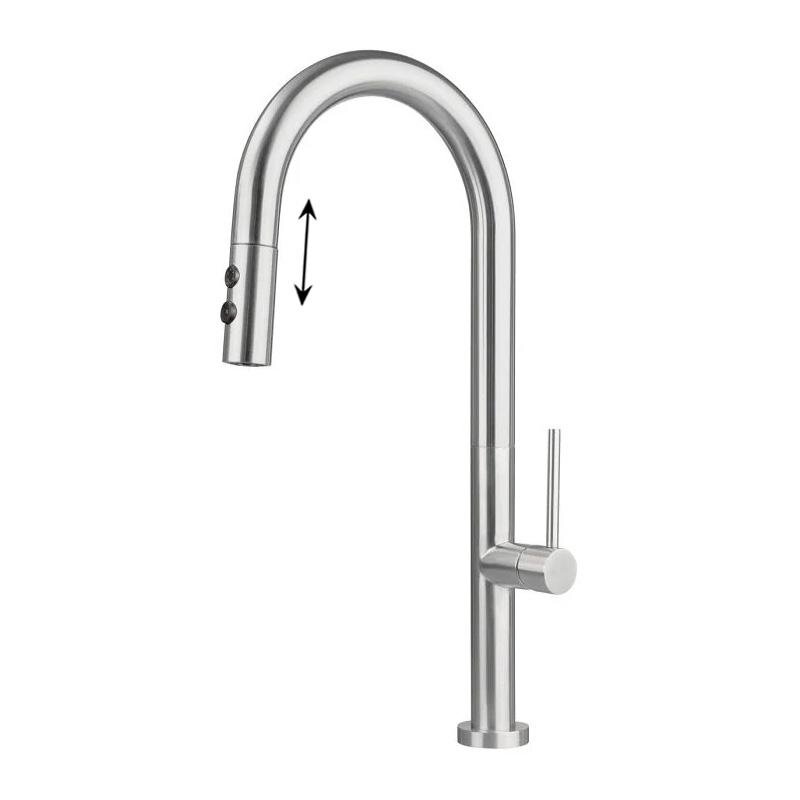 Изображение товара Смеситель для кухонной мойки Deante Olfato BQO_F72M с вытяжным изливом и функциями