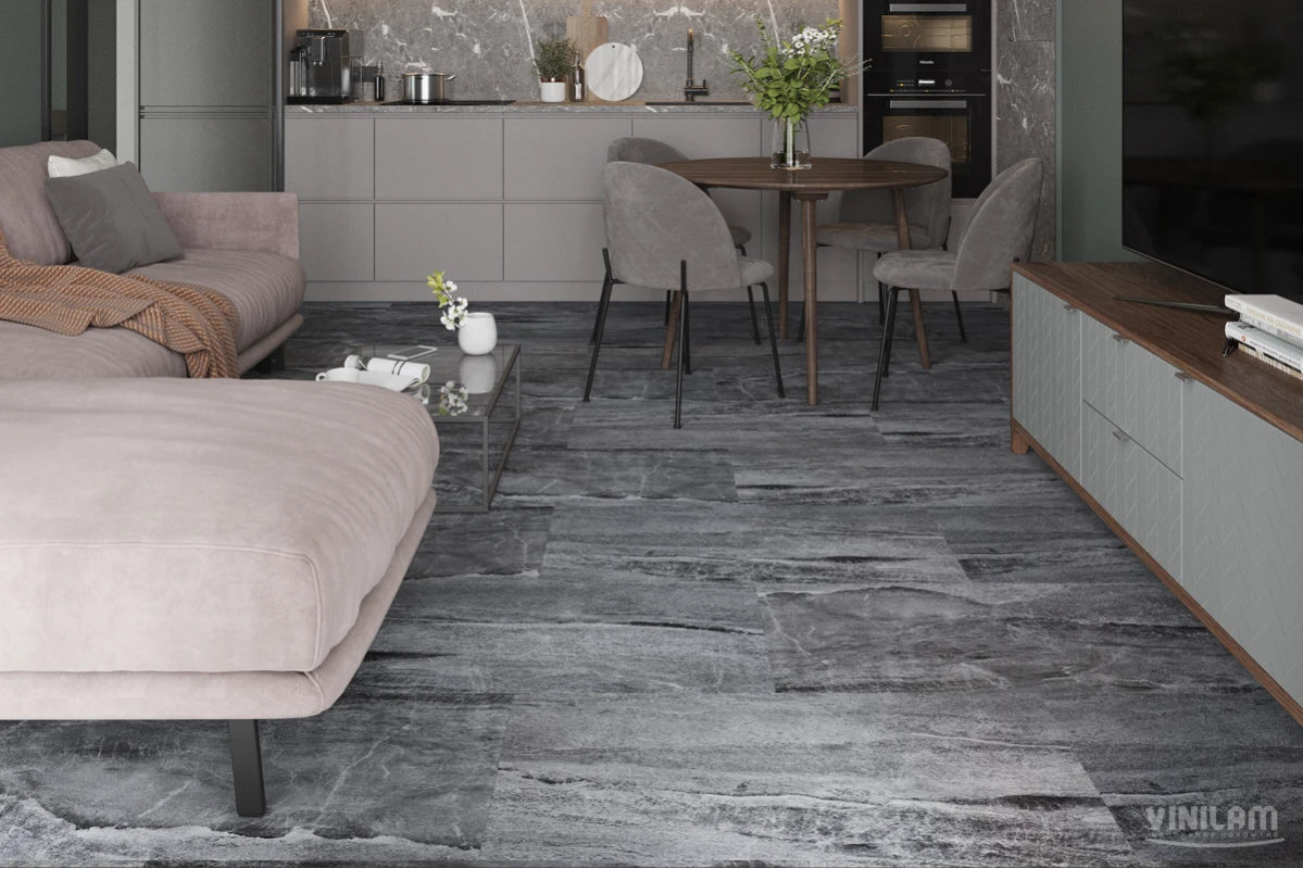 Изображение товара Виниловый ламинат Vinilam Ceramo Stone Glue Колумбийский Камень 91906 47x94 см замковый