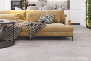 Изображение товара Виниловый ламинат Vinilam Ceramo Stone Элейский Камень 91903, плитка 47 х 94 см, интегрированная пробковая подложка, замковый