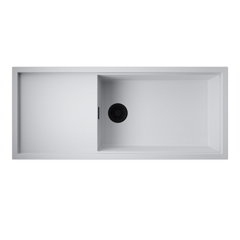 Изображение товара Кухонная мойка Omoikiri Sintesi 4997121 116 см белая интегрированная из Artceramic
