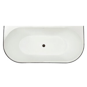 Изображение товара Ванна акриловая Royal Bath Nero RB611903BL-BL, 170 x 80 см, цвет белый/черный