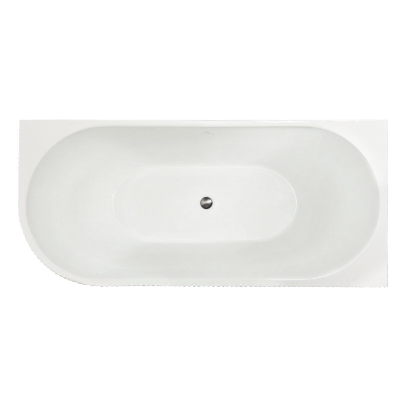 Изображение товара Акриловая ванна Royal Bath Nero RB710300L-GR/RB710300R-GR 150x75 см левая/правая белая