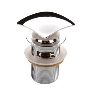 Изображение товара Донный клапан Deante Click-Clack NHC_011B с переливом и хромом