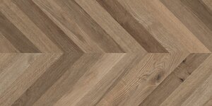 Изображение товара Керамогранит Laparet Wood Lux Walnut Chevron M х9999311165, 60 х 120 см, матовый карвинг, коричневый