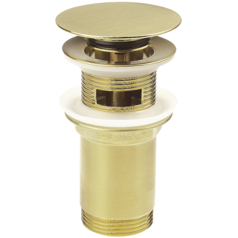 Изображение товара Донный клапан для раковины Deante Click-Clack NHC_R10U золото брашированное