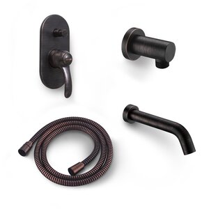 Изображение товара Смеситель WasserKRAFT Isar A1361.049.111.113.053, для ванны и душа, с душевым гарнитуром, темная бронза 