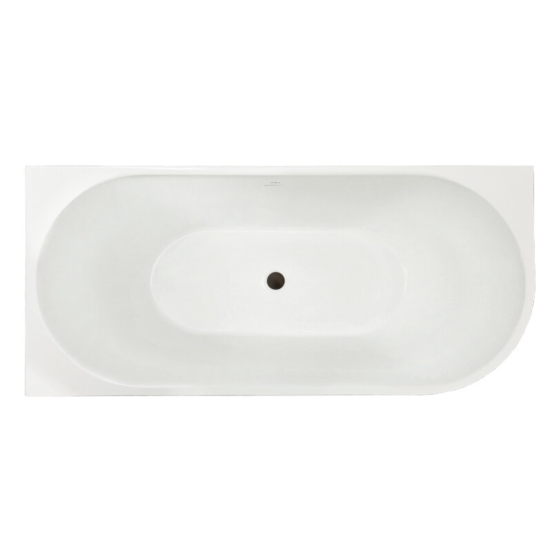 Изображение товара Акриловая ванна Royal Bath 150x75 см асимметричная белая без гидромассажа Изображение товара Акриловая ванна Royal Bath 150x75 см асимметричная белая без гидромассажа