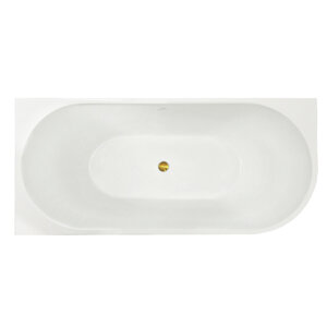 Изображение товара Ванна акриловая Royal Bath Riva RB610310L-GD-GD/RB610310R-GD, 150 x 75 см, левая/правая, цвет белый