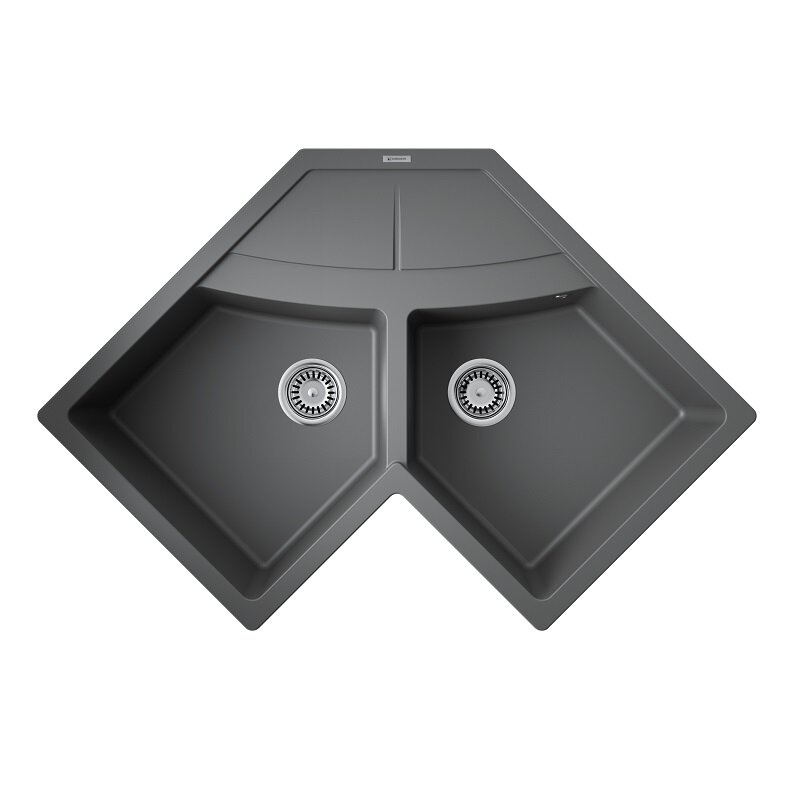 Изображение товара Кухонная мойка Omoikiri Sumi 83C 102 см платина угловая из Tetogranit