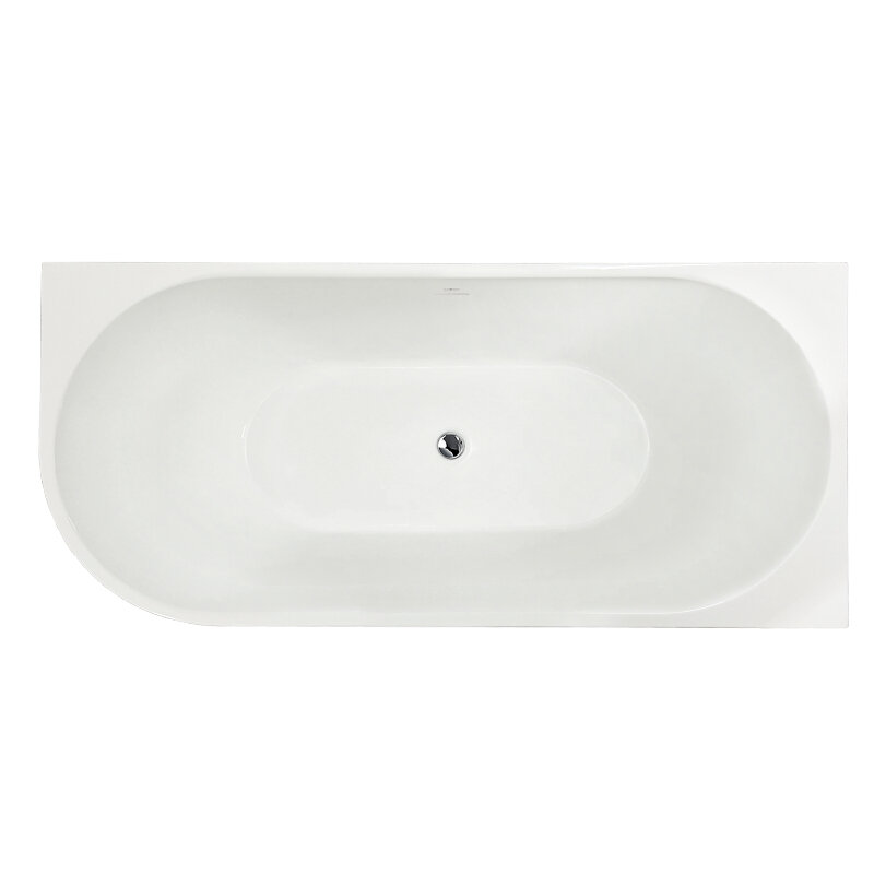 Изображение товара Акриловая ванна Royal Bath Riva RB610311L-CH/RB610311R-CH 170x78 см белая