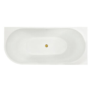 Изображение товара Ванна акриловая Royal Bath Riva RB610312L-GD/RB610312R-GD, 180 x 80 см, левая/правая, цвет белый