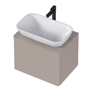 Изображение товара Тумба со столешницей 1Marka Wish Ц0000031564, 60 см, подвесная, цвет софт кофе 