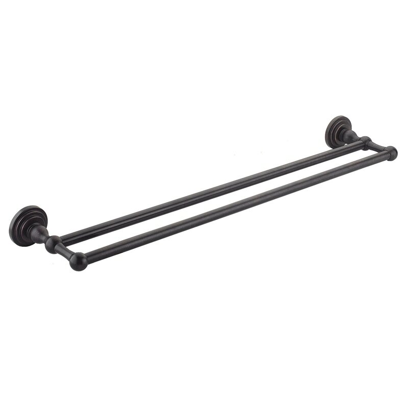 Изображение товара Полотенцедержатель WasserKRAFT Isar K-7340 двойной 65 см бронза