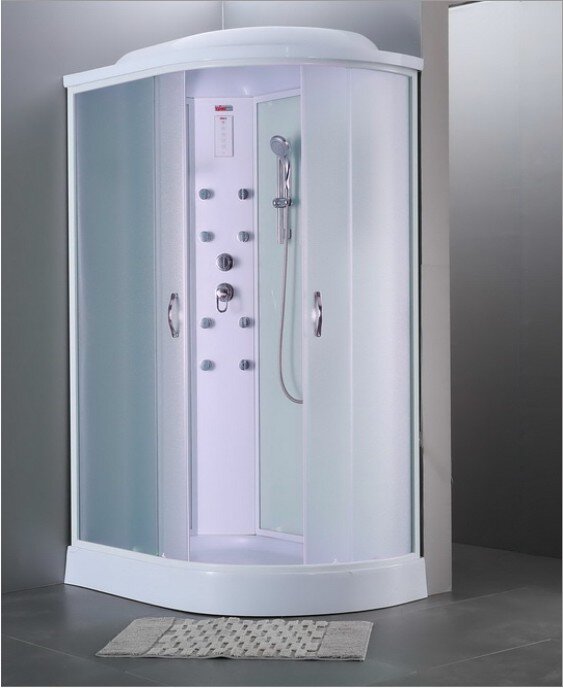 Изображение товара Душевая кабина Timo Eco TE-0702L/TE-0702R, 120 х 80 см, левая/правая, стекло матовое, профиль белый