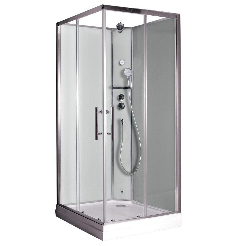 Изображение товара Душевая кабина Timo ILMA101 100x100 см угловая с термостатом и витражным стеклом
