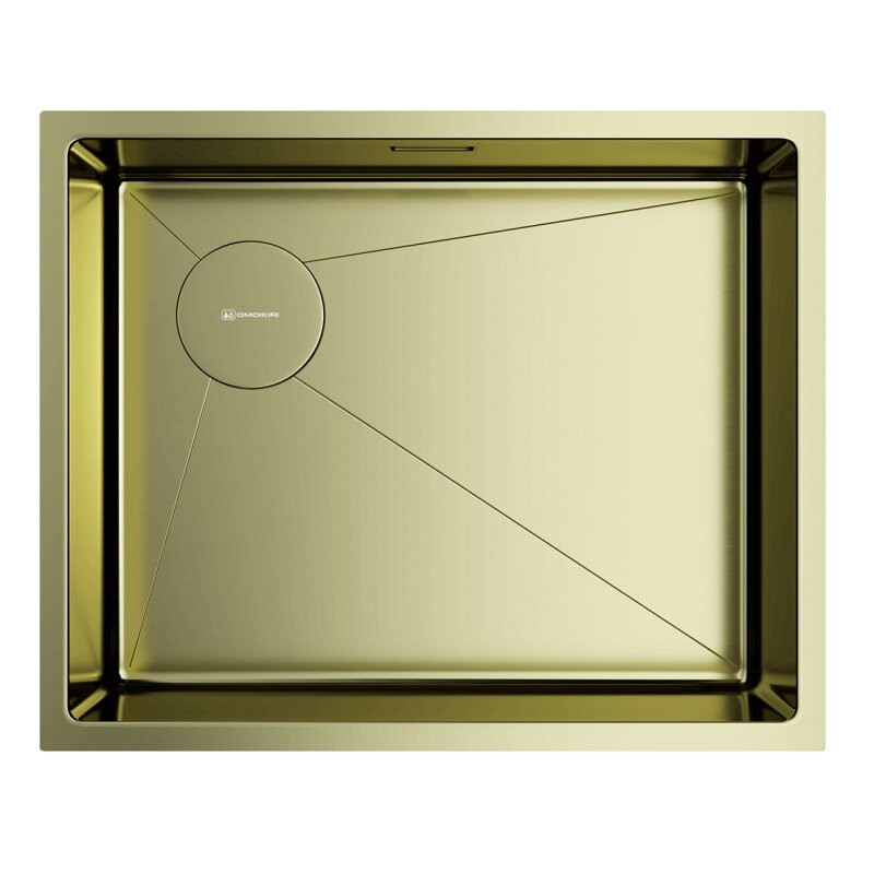 Изображение товара Кухонная мойка из нержавеющей стали Omoikiri Taki 54-U Светлое золото 54 см