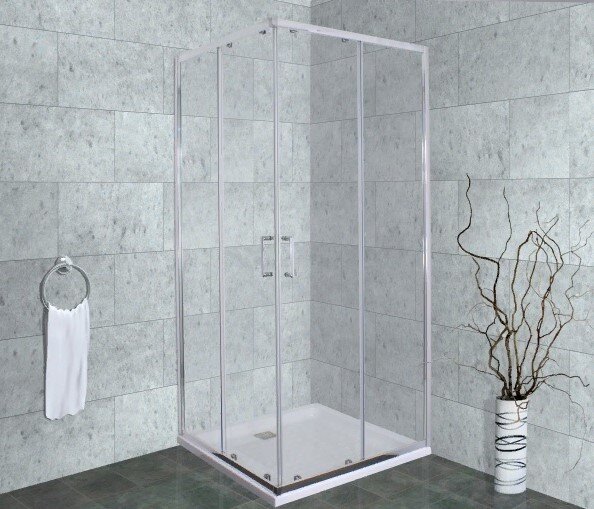 Изображение товара Душевой уголок Timo Altti-619 C Clean Glass 90x90 см стекло прозрачное угловой бесшумный монтаж