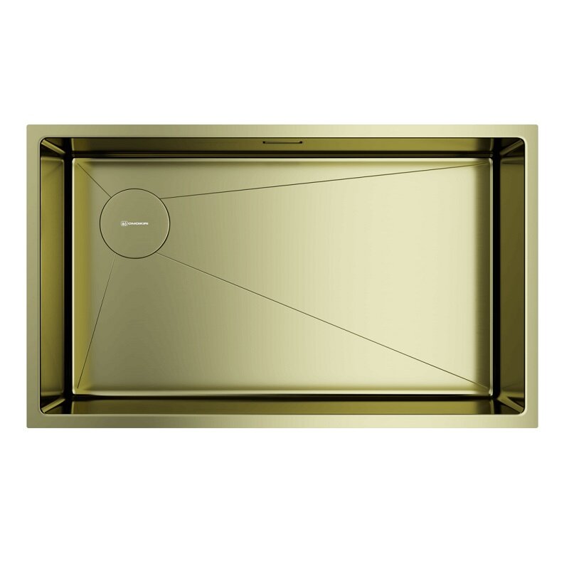 Изображение товара Кухонная мойка Omoikiri Taki 74-U/IF-L Side 4997472 светлое золото 74 см