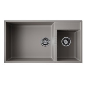 Изображение товара Кухонная мойка Omoikiri Tedori 85-2-U 85 см серый из Tetogranit с глубиной 46.5 см