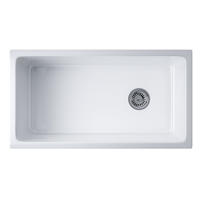 Изображение товара Кухонная мойка Omoikiri Tokara 88-U/I из NATCERAMIC 88 см белая глянцевая