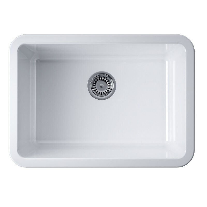 Изображение товара Кухонная мойка Omoikiri Torishima 67-U/I 4993866 белая глянцевая из NATCERAMIC